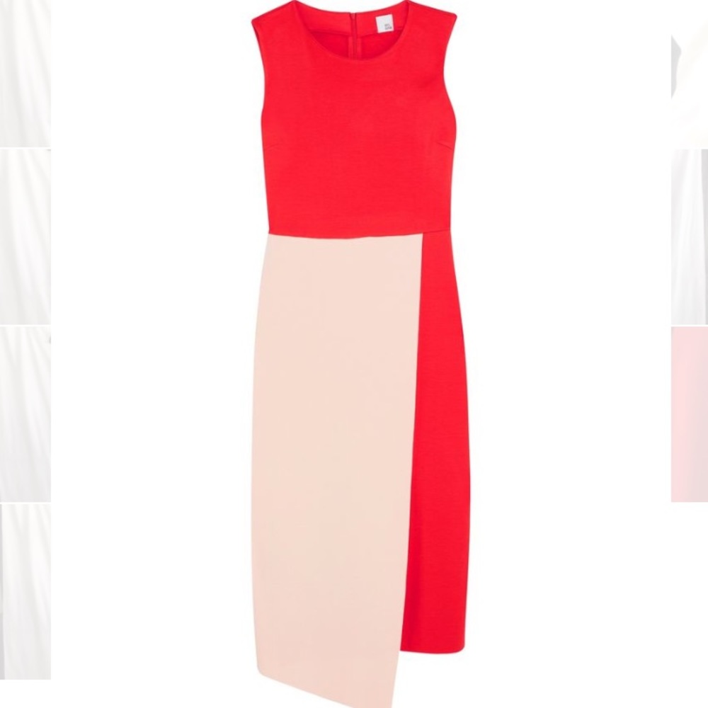 Iris & ink Kendra asymmetric jersey dress 8